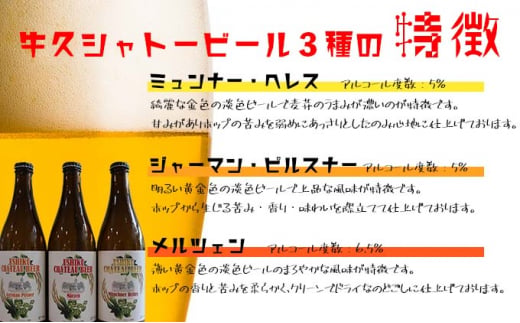 牛久シャトービール3種類（6本セット）(茨城県共通返礼品)