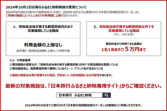 北海道登別市　日本旅行　地域限定旅行クーポン 300,000円分