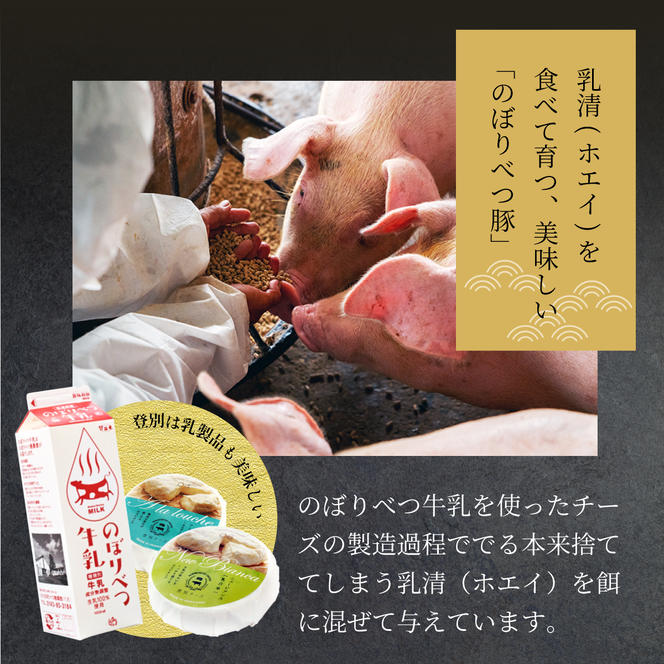 【のぼりべつ乳清豚（ホエー）】ハンバーグ120g×5個