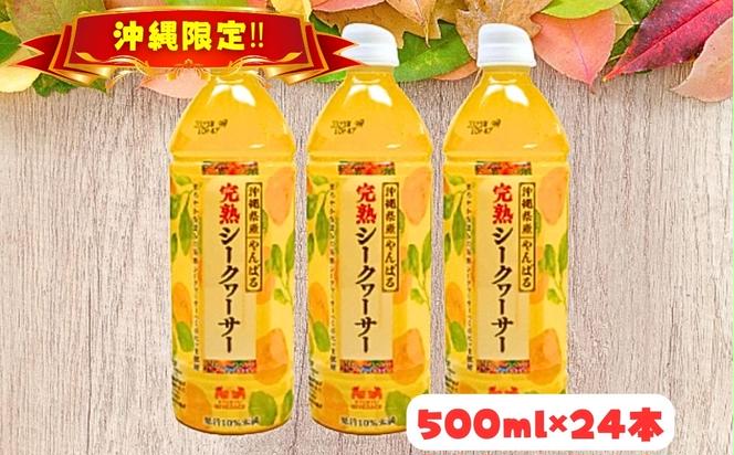 琉球ビバレッジ　沖縄県産やんばる完熟シークヮーサー　ジュース　柑橘　すっきり