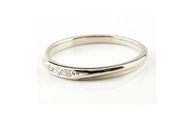 ペアリング プラチナ 結婚指輪 ダイヤモンド マリッジリング カップル 2個セット シンプル 華奢 細い ダイヤ pt950 贈り物 プレゼント