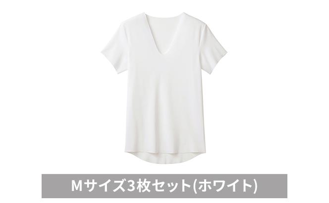 グンゼ YG カットオフV ネックTシャツ【YN1515】Mサイズ3枚セット(ホワイト) GUNZE