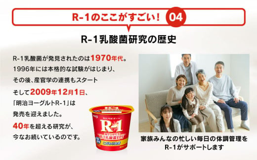 【定期便6回】明治プロビオヨーグルトR-1 こだわり食感 100g×24個×6回