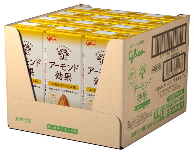 アーモンド効果 ほろ苦 キャラメル味 200ml×24本 アーモンド ビタミン 飲み物 飲料