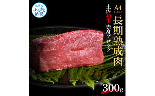 【CF-R5tka】　エイジング工法熟成肉土佐和牛特選赤身ブロック300g（冷凍）