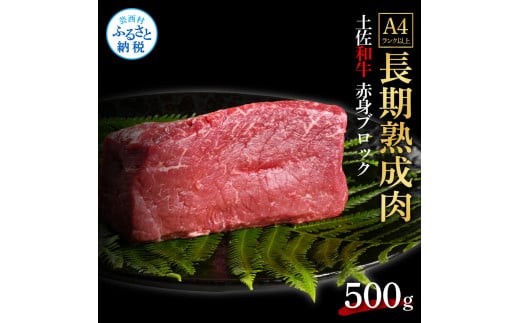 【CF-R5cdm】 エイジング工法熟成肉土佐和牛特選赤身ブロック500g（冷凍）