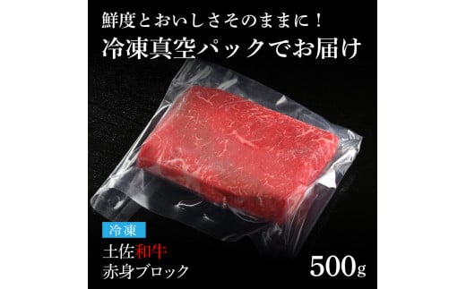 【CF-R5frp】 エイジング工法熟成肉土佐和牛特選赤身ブロック500g（冷凍）