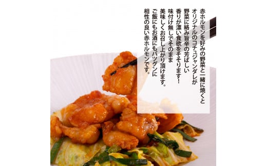 【CF-R5cdm】 赤ホルモン 天下味オリジナル本格コチュジャンダレ漬け（150ｇ×6パック） ＃食べて応援