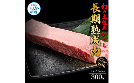 【CF-R5oka】 エイジング工法熟成肉土佐あかうし特選カルビブロック300g（冷凍）