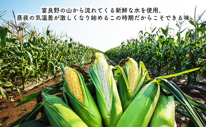 【2024年8月～発送】北海道 富良野市 とうもろこし 食べ比べ サニーショコラ 黄色 ＆ ホワイトショコラ 白色 L～2L サイズ 計5kg ふらの 野菜 トウモロコシ とうきび 数量限定 (フラノプレゼンツ)