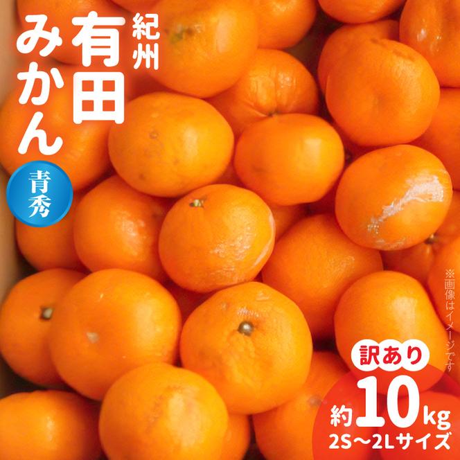 家庭用】【青秀・良】（和歌山県有田郡湯浅町）　有田みかん　2S～2Lサイズいずれか【訳あり　約10kg　BB6044n_紀州　ふるさと納税サイト「ふるさとプレミアム」