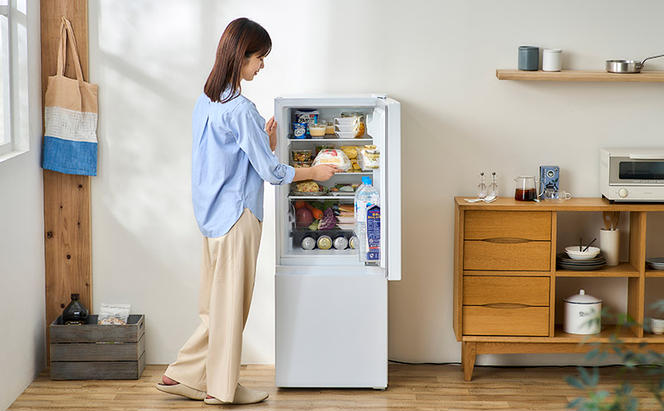 冷蔵庫 133L 冷凍冷蔵庫 IRSD-13A-W ホワイト アイリスオーヤマ スリム 冷凍庫 右開き 冷蔵保存 冷凍保存 家電 電化製品 