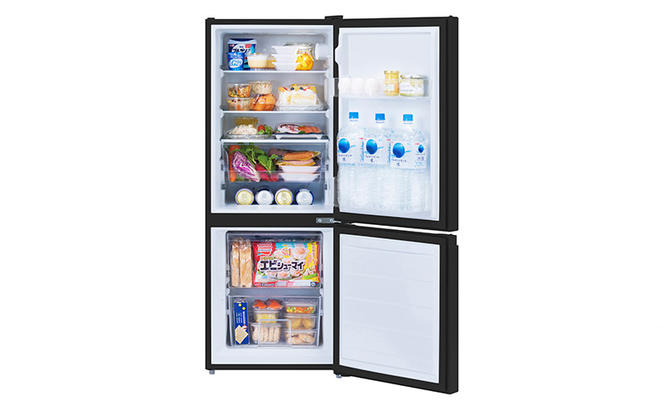 冷蔵庫 133L 冷凍冷蔵庫 IRSD-13A-B ブラック アイリスオーヤマ スリム 冷凍庫 右開き 冷蔵保存 冷凍保存 家電 電化製品 