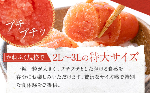 かねふく からし明太子 訳あり 特大 切れ子 1kg × 2個 たっぷり 2kg 茨城 大洗 めんたいパーク わけあり めんたいこ 冷凍 有着色