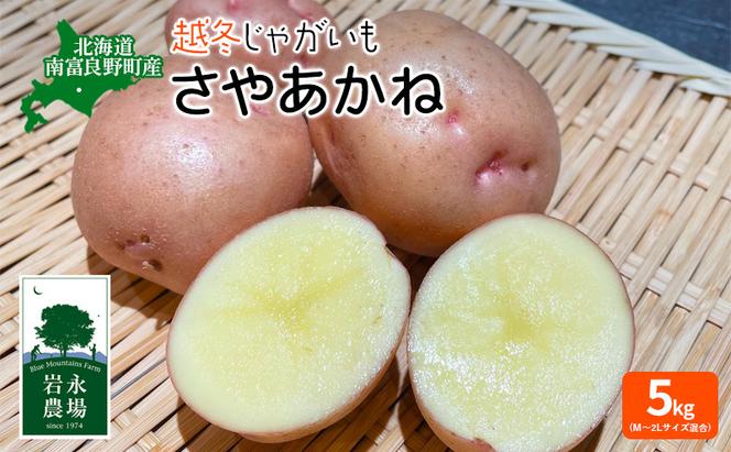 北海道 南富良野町 越冬じゃがいも「さやあかね」5kg(M～2Lサイズ混合) 越冬 じゃがいも ジャガイモ さやあかね サヤアカネ 野菜 やさい 芋