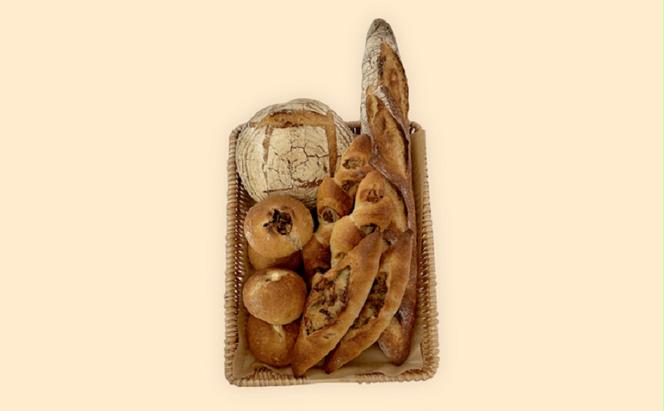 国産 オーガニック 小麦 の ハード系 フランスパン と 焼菓子 セット Ｌ