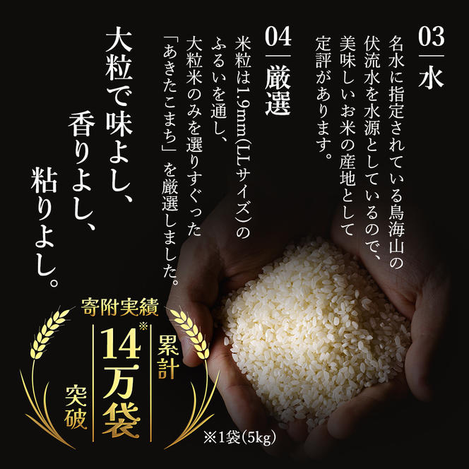 2月以降発送開始！〈定期便6カ月〉あきたこまち4kg(2kg×2袋) ×6回 計