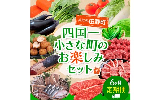 【四国一小さなまち】≪2025年1月発送開始≫★定期便 6ヶ月（1月～6月）★～田野町お楽しみセット6回コース『B』～