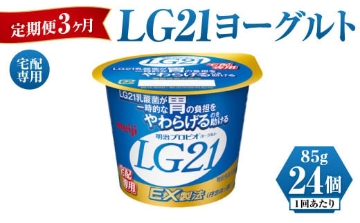 定期便 3ヶ月】LG21ヨーグルト 24個 (宅配専用)（茨城県守谷市