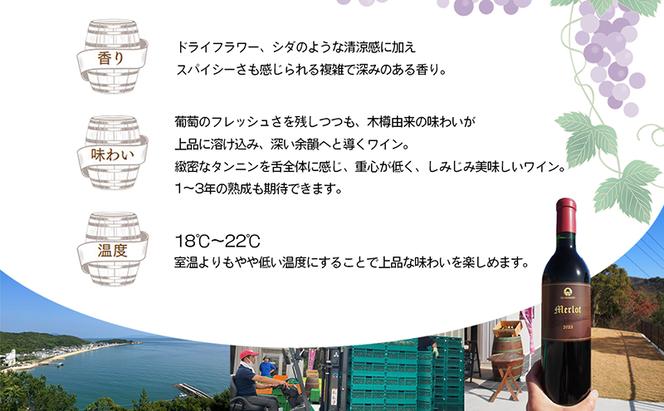 小豆島醸造木樽熟成メルロー 2023年　１本