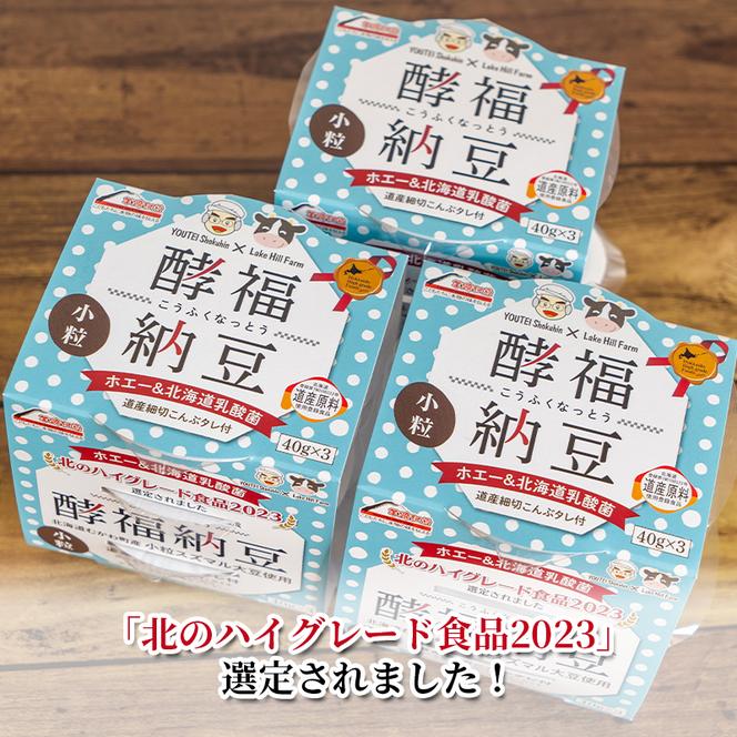 「なかいさんちの手造り納豆」酵福納豆(40g×3パック) 計8個