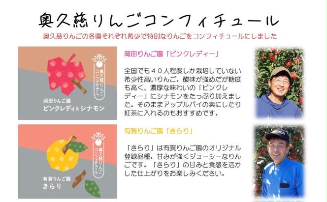 【数量限定】奥久慈りんごコンフィチュールセット 果物 アップル リンゴ 加工品 希少品種 非売品