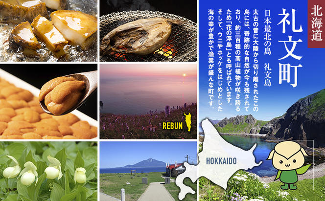 北海道礼文島産　ウニの食べ比べセット1kg（蝦夷バフンウニ・キタムラサキウニ）