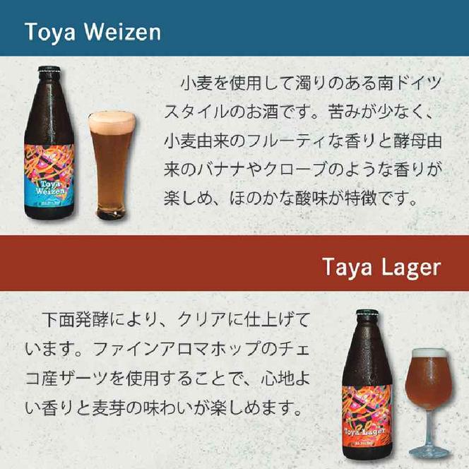 Lake Toya Beer クラフトビール 定番4種＋限定2本　計6本(紙コースター2枚付) 3カ月連続お届け