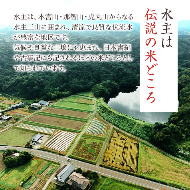 エコファーマー認定農家の地域ブランド米(水主米)令和6年新米(玄米10kg×3ヶ月連続お届け)【水主神社ご祈祷米付き】