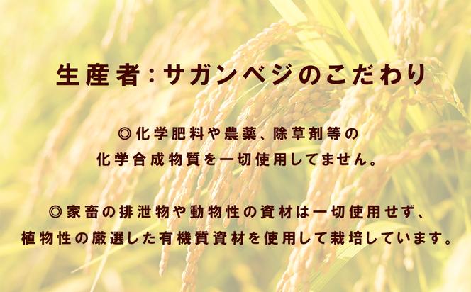 CQ007_【11月以降発送】ビーガン米20kg　玄米【植物性で育てた完全無農薬のサガンベジブランド】