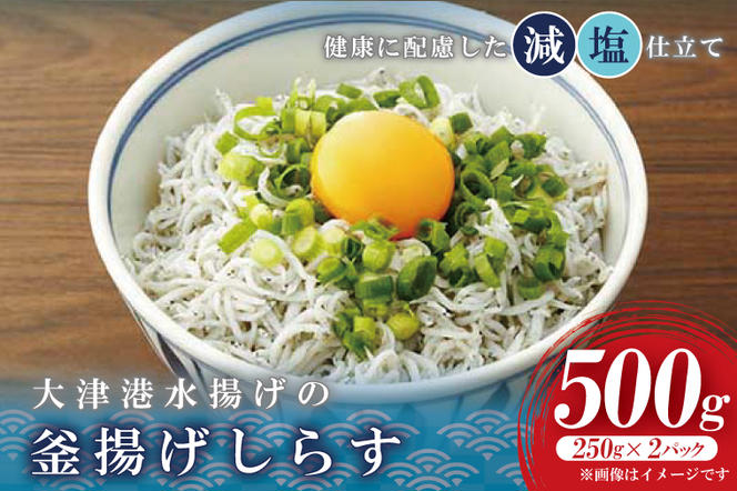 AS008　大津港水揚げの釜揚げしらす　500g(250ｇx２パック)