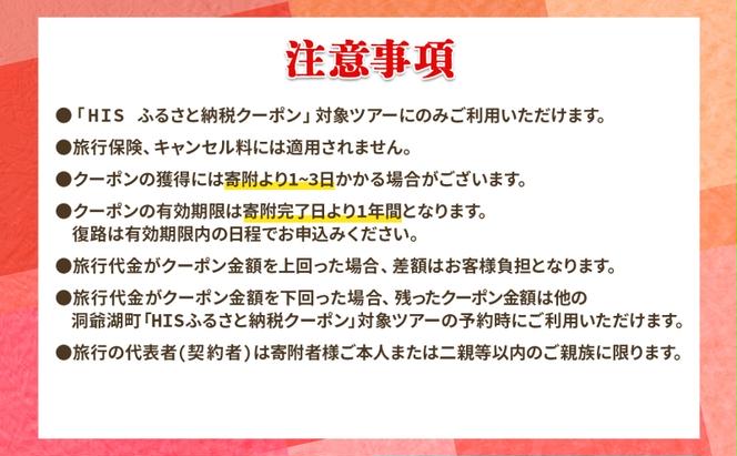 HISふるさと納税 クーポン(北海道 洞爺湖町)【3,000円分】 旅行 ツアー 宿泊 ホテル 観光 飛行機 