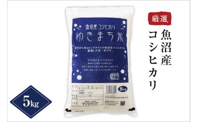 【先行予約】ゆきまち米5kg【極上魚沼産コシヒカリ】令和6年度米＜令和6年10月上旬～発送予定＞