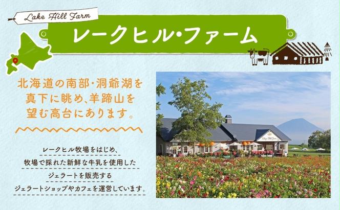 北海道 まきばのジェラート 2種 各3個 計6個 ホワイトクリーム かぼちゃ スイーツ デザート ギフト 氷菓 お取り寄せ 牛乳 ミルク 濃厚 自然 アイス 牧場 自家製 保存料不使用 新鮮 レークヒルファーム 送料無料  洞爺湖