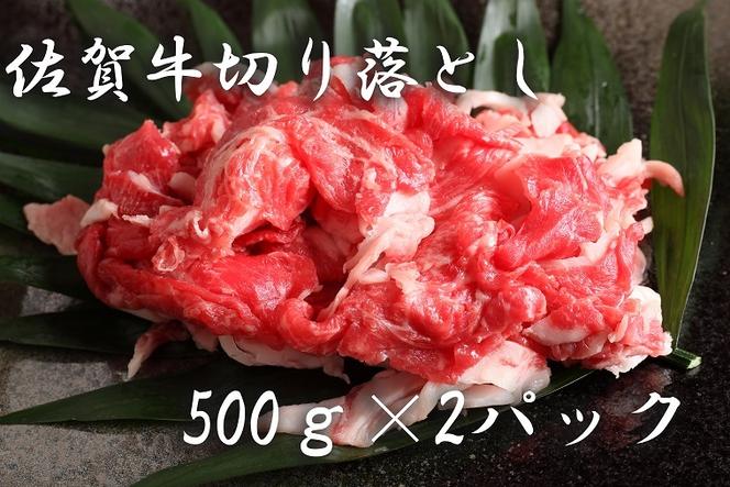 BF012 佐賀県産和牛切り落とし（５００ｇ×２P)