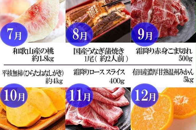 〈毎月定期便〉人気の海幸山幸食べ比べ セットA 【定期便全12回】【魚鶴商店厳選】◇