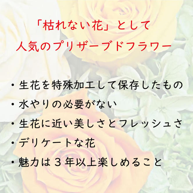 FH018 _プリーツ 優しい色合いのプリザーブドフラワーアレンジ敬老の日　孫の日 演奏会　発表会 花 プレゼント 2024 誕生日 お見舞い お祝い 記念日