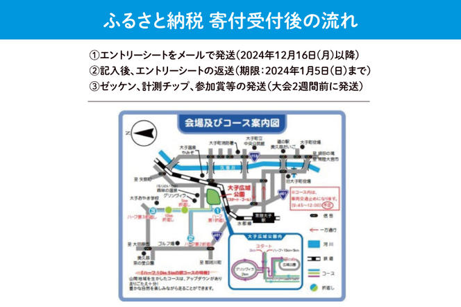 第58回奥久慈湯の里大子マラソン大会 5キロ(高校生以上参加可能)の部 参加権1名分 ※種目を確認のうえ、お申込みください。 （AU003）