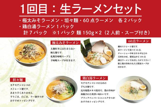 【3ヶ月定期便】蓮実麺業の自家製麺満足セット ラーメン そば うどん（AW005）