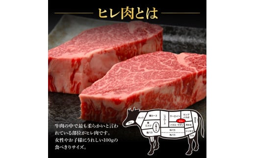 土佐和牛特選ヒレステーキ100g×2枚セット 200g 牛肉 肉 お肉 和牛 国産 牛 ヒレ ステーキ A5 最高級 特選 霜降り 国産 希少 豪華 贅沢 美味しい おいしい 柔らかい 肉汁