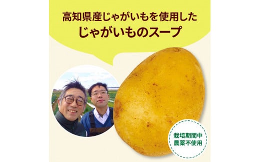 高知県産じゃがいものポタージュ 6食 スープ じゃがいも ジャガイモ じゃが芋 ポタージュ 180ｇ×6食 常温 常温保存 温めるだけ 簡単 調理 朝食 ごはん 惣菜 野菜 スープ 国産