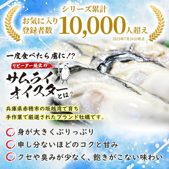 牡蠣 生食 坂越かき むき身 500g×1、 殻付き 12個【ナイフなし】サムライオイスター かき 生牡蠣 兵庫県 赤穂市