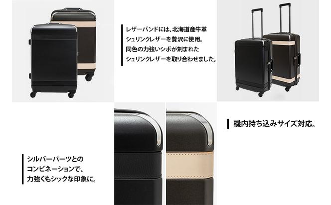 Trunkレザーバンドハードスーツケース_No.5800277 ブラウン 62L キャリーバッグ 旅行バッグ 旅行 海外旅行 旅行用品 日本製