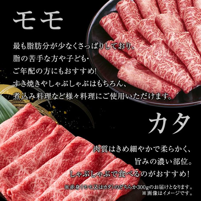 【定期便6ヶ月】牛肉 飛騨牛 すき焼き しゃぶしゃぶ セット 赤身 モモ 又は カタ 300g 黒毛和牛 Ａ5 美味しい お肉 牛 肉 和牛 すき焼き肉 すきやき すき焼肉 しゃぶしゃぶ肉 【岐阜県池田町】