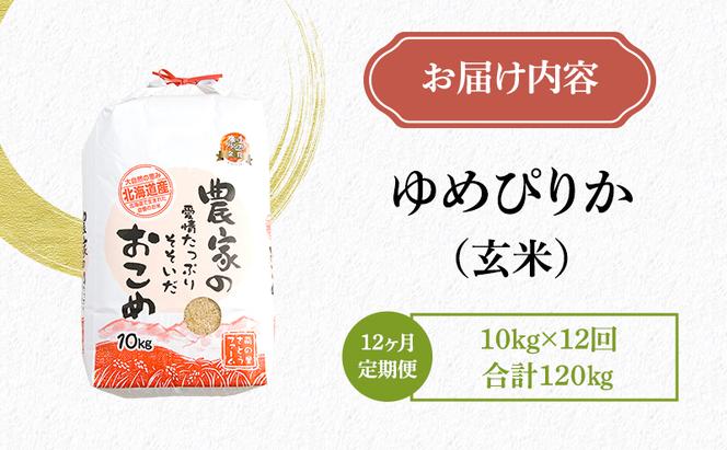 米 米-1グランプリ金賞 定期便 12ヶ月 北海道 ゆめぴりか 玄米 10kg 南るもい産 お米 こめ コメ おこめ ふるさと納税米 ふるさと 南るもい さとうファーム 留萌 定期 お楽しみ 12回