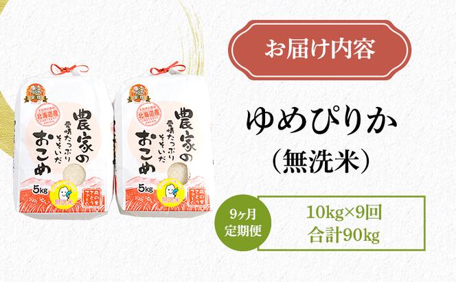 米 米-1グランプリ金賞 定期便 9ヶ月 北海道 無洗米 ゆめぴりか 10kg （ 5kg ×2袋） 南るもい産 お米 特A 特A無洗米 特A米 こめ コメ おこめ 白米 ふるさと納税米 ふるさと 南るもい さとうファーム 留萌 定期 お楽しみ 9回