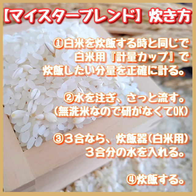 CI765_【３回定期便】無洗米+もち麦　４kg【五つ星お米マイスターブレンド】