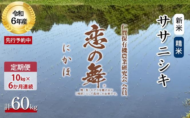 《定期便》令和6年産 新米 11月から発送 恋の舞 ササニシキ にかほ 精米 10kg 6ヶ月連続お届け 計60kg