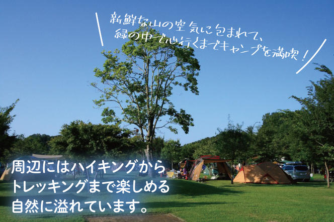 大子広域公園オートキャンプ場『グリンヴィラ』 フリーサイト 施設利用券【平日限定】(BQ003)