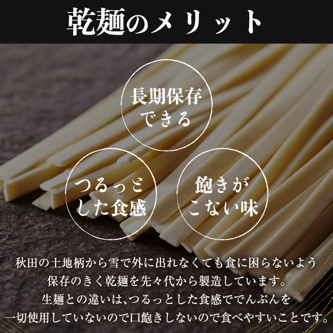 鳥海山の伏流水仕込み きさかたうどんと比内地鶏のめんつゆセット（2束4人前＋ めんつゆ36g×4袋）